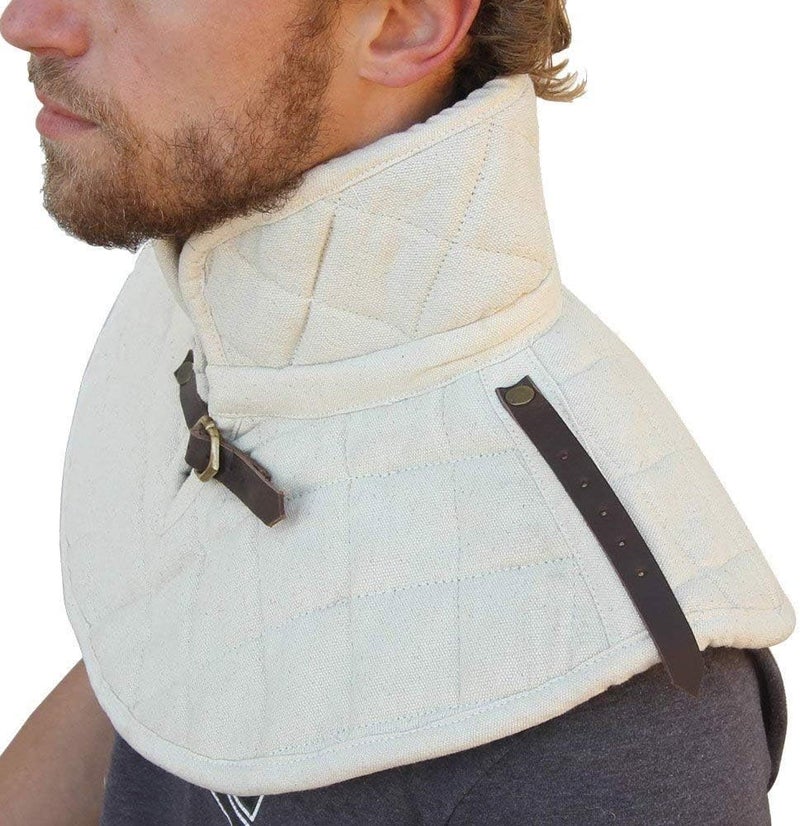 NAUTICALMART ياقة درع قطنية مبطنة ملابس متوسطة بيضاء - Image 2